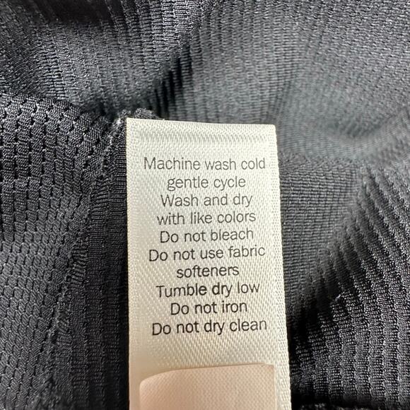 Athleta Skirt Women Medium Black Spacedye Bustle Skort Stretch Activewear Tennis - Picture 7 of 11